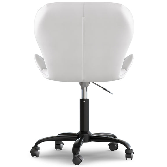 Office Chair with Wheels - Swivel Desk Chair - Upholstered in Faux Leather - Black Wito Frame - gallery 6