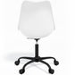 Chaise de bureau avec roulettes - Chaise de bureau pivotante - Structure noire Tulip