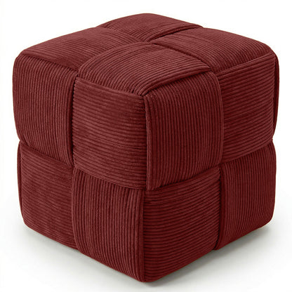 Firkantet fløjlspuf – moderne og elegant design – Cub