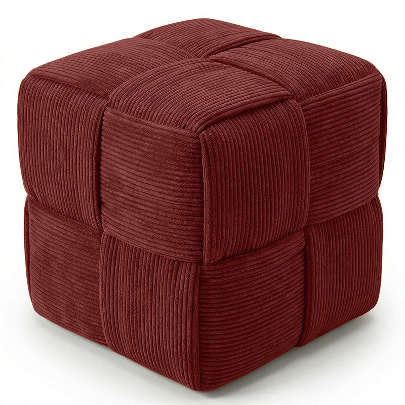 Firkantet fløjlspuf – moderne og elegant design – Cub