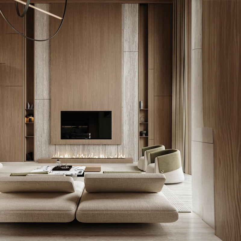 Decorative Electric Fireplace with Water Vapor Flame - 140CM - gallery 2