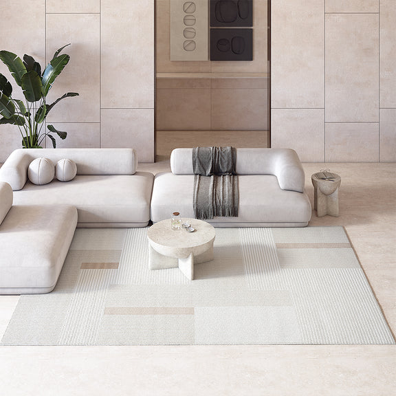 Rug Large Contemporary Modern Design - Beige (290x200 cm) - Qara - gallery 1