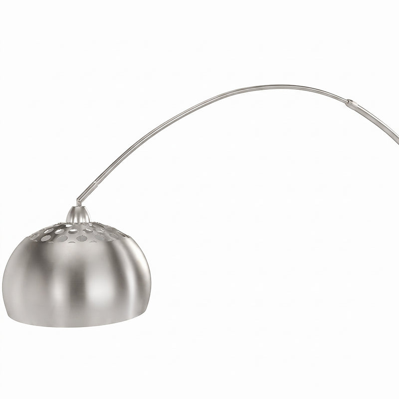 Arko Floor Lamp In Metal With Marble Round Base - Elegant Modern Home Lighting