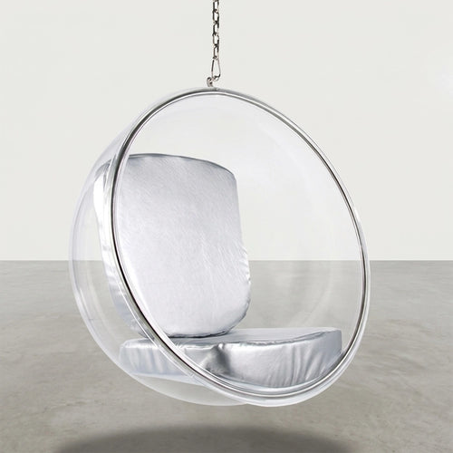 Sillón colgante de diseño - Tapizado en cuero sintético - Popi