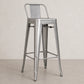 Tabouret de bar avec dossier - Design industriel - 76cm - Nouvelle édition - Stylix