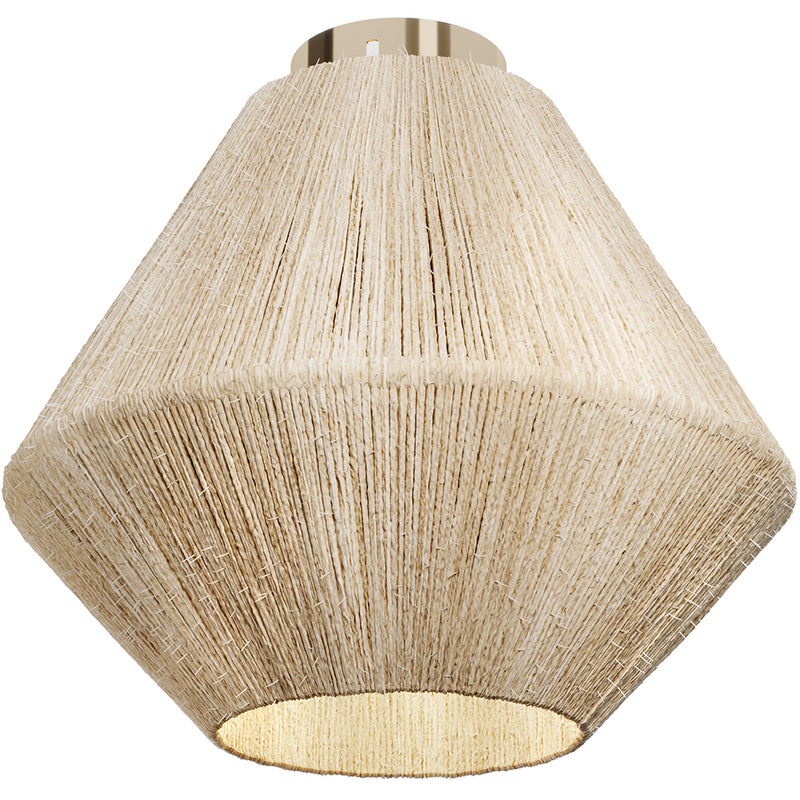 Naribu boho-plafondlamp in Bali-stijl, handgemaakt met lampenkap van natuurlijke vezels voor een warme vintage sfeer