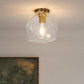 Sphere Shaped Glass Ceiling Lamp