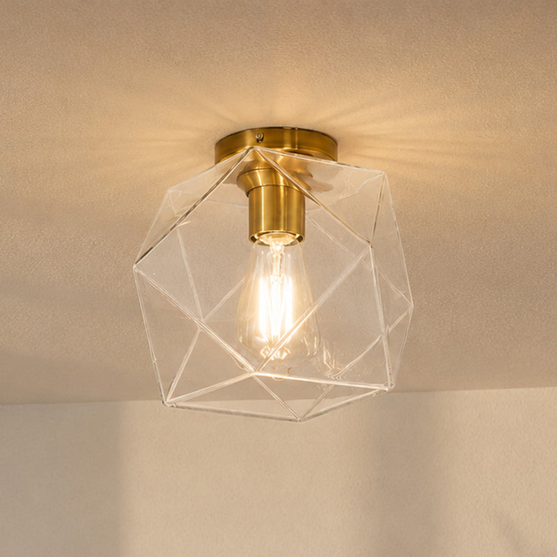Sphere Shaped Glass Ceiling Lamp