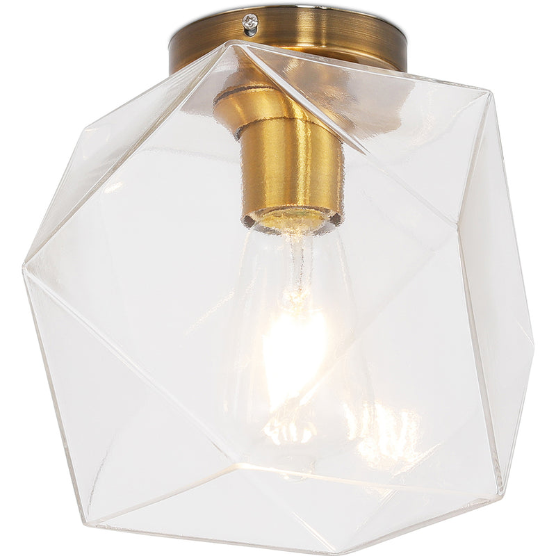 Sphere Shaped Glass Ceiling Lamp