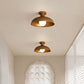 Gubi vintage plafondlamp met verweerde metalen afwerking, rond klassiek design voor tijdloze verlichting in huis