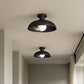 Gubi zwarte industriële plafondlamp, vintage fabrieksdesign met moderne functionaliteit
