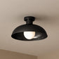 Gubi zwarte industriële plafondlamp, vintage fabrieksdesign met moderne functionaliteit