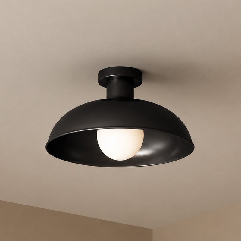 Gubi zwarte industriële plafondlamp, vintage fabrieksdesign met moderne functionaliteit