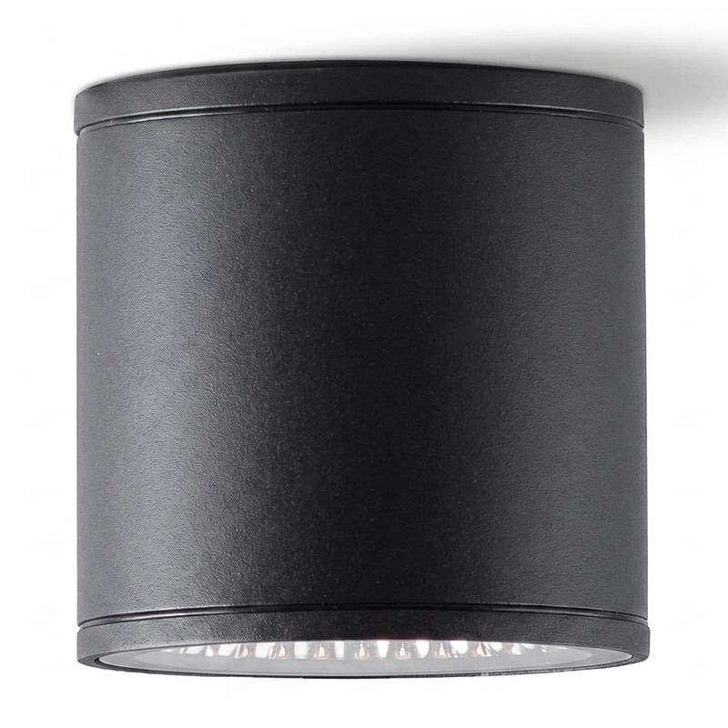 Alua led-plafondlamp en wandlamp, 10 W, aluminium, moderne buisspot, warm 3000K-omgevingslicht