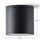 Alua led-plafondlamp en wandlamp, 10 W, aluminium, moderne buisspot, warm 3000K-omgevingslicht
