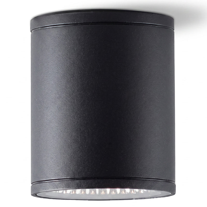 Aplique de techo o pared LED exterior Alua, impermeable, de aluminio, foco de 7 W con luz cálida para uso exterior