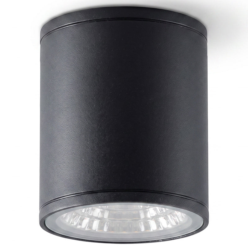 Aplique de techo o pared LED exterior Alua, impermeable, de aluminio, foco de 7 W con luz cálida para uso exterior