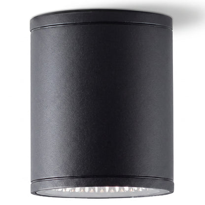 Aplique de techo o pared LED exterior Alua, impermeable, de aluminio, foco de 7 W con luz cálida para uso exterior