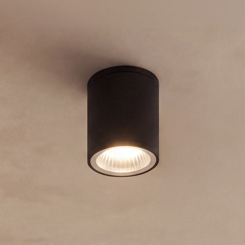 Alua udendørs LED-loft- og væglampe, vandtæt spotlight i aluminium, 7 W varmt lys til udendørs brug