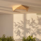 Sufitowa lampa LED Akira w stylu nordyckim, drewniana, do skandynawskich kuchni i jadalni