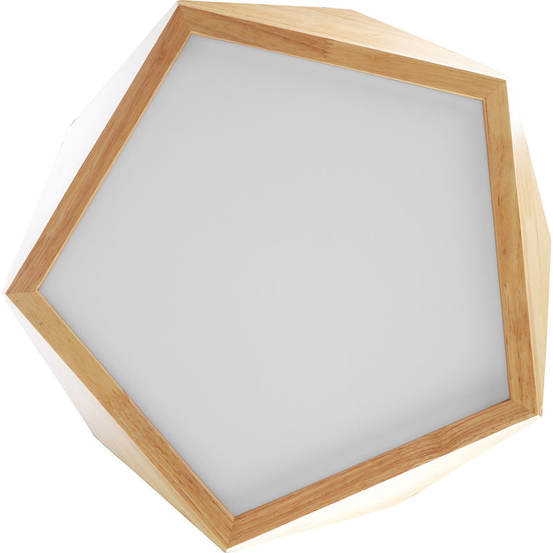 Sufitowa lampa LED Akira w stylu nordyckim, drewniana, do skandynawskich kuchni i jadalni