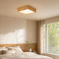 Ceiling LED Lamp Scandinavian Wooden Design Teray Featuring Low UV Emissions And Energy Efficiency