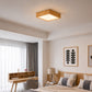 Ceiling LED Lamp Scandinavian Wooden Design Teray Featuring Low UV Emissions And Energy Efficiency