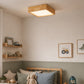 Ceiling LED Lamp Scandinavian Wooden Design Teray Featuring Low UV Emissions And Energy Efficiency