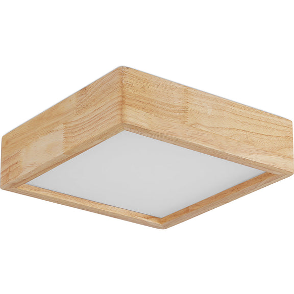 Ceiling Led Lamp Scandinavian Design Wooden - Teray - gallery 1