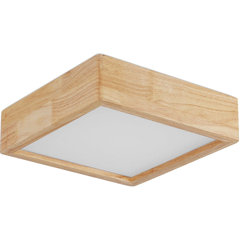 Ceiling Led Lamp Scandinavian Design Wooden - Teray - gallery 1