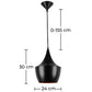 Lampada a sospensione Tallow Beat Shade - Alluminio