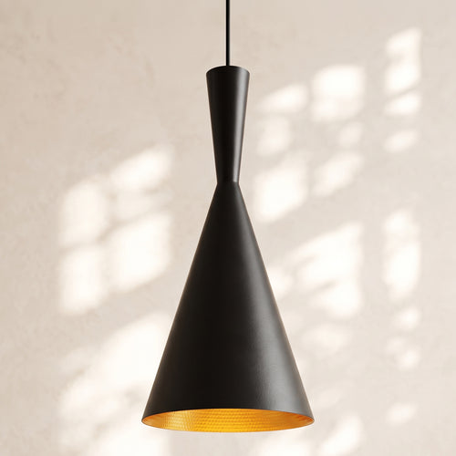 Lampe suspendue à abat-jour surélevé - Aluminium