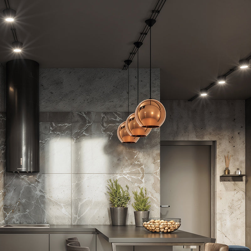 Lampada Range - 25 cm - Metallo cromato