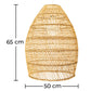 Lampada a sospensione dal design boho in rattan naturale - 50 cm - Poung