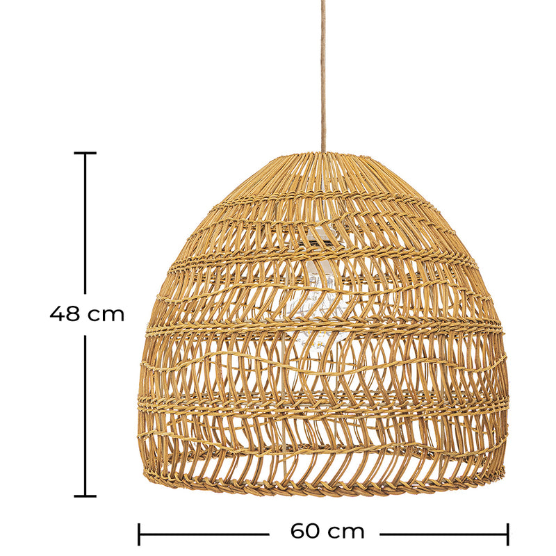 Rattan Ceiling Lamp - Boho Bali Design Pendant Lamp - 60cm - Hoa
