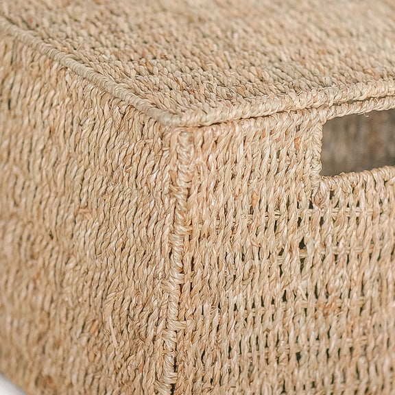 Natural Fiber Basket with Lid - 40x30CM - Maracay - gallery 4
