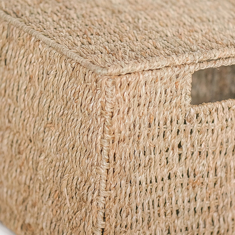 Natural Fiber Basket with Lid - 40x30CM - Maracay - gallery 4