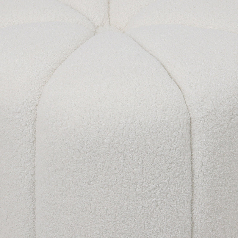 Pouf Round Bouclé Fabric - Harley