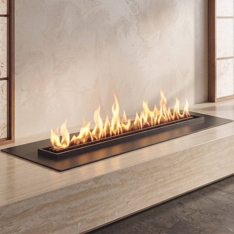 Lareira elétrica decorativa elegante com chama realista de vapor de água para criar ambiente na sala de estar, 100 Cm