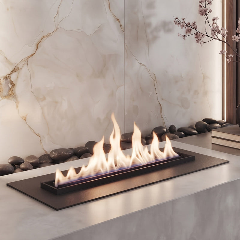 Decoratieve elektrische haard met waterdampvlam, 50 centimeter, moderne woondecoratie voor een gezellige sfeer