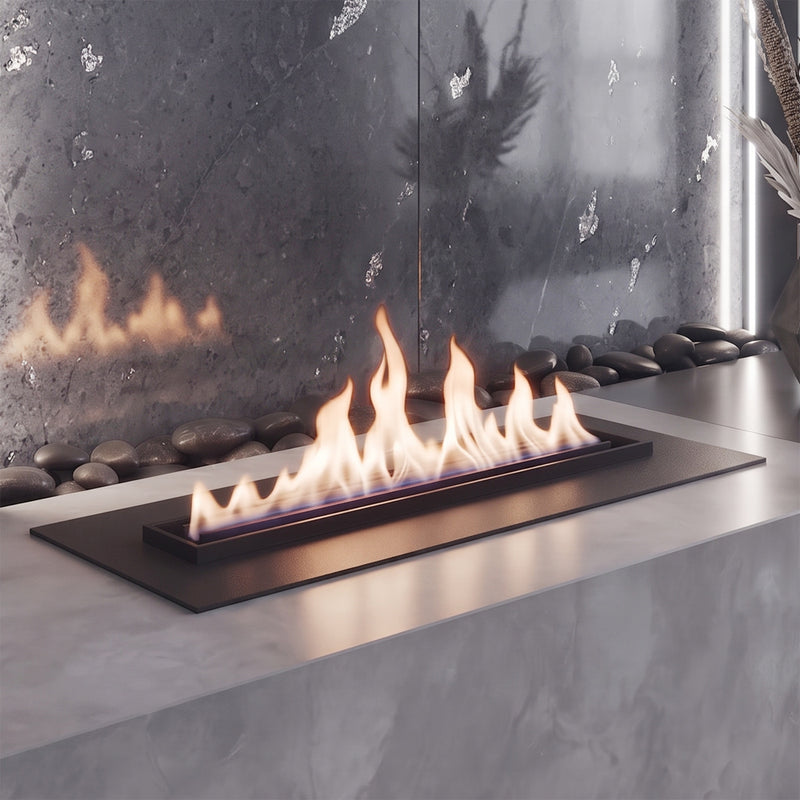 Decorative Electric Fireplace With Water Vapor Flame 60 Cm Realistic Ambience For Living Room Decor