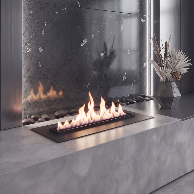 Decorative Electric Fireplace With Realistic Water Vapor Flame For Living Room 70cm Size