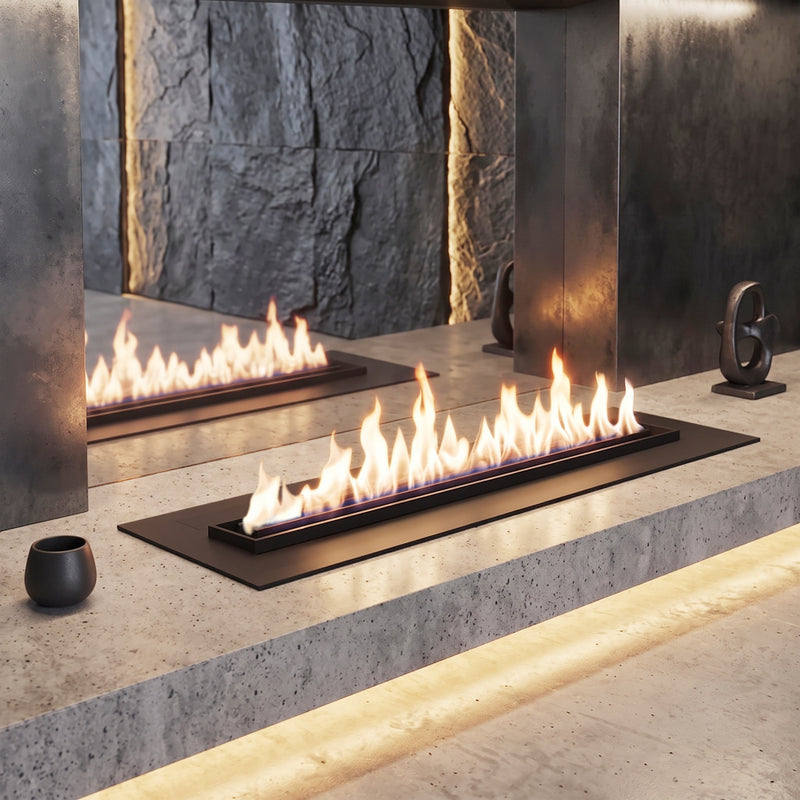 Decorative Electric Fireplace With Water Vapor Flame 80CM Realistic Glow For Modern Home Decor