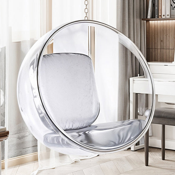 Designer hanging armchair - Faux leather upholstery - Popi - gallery 11
