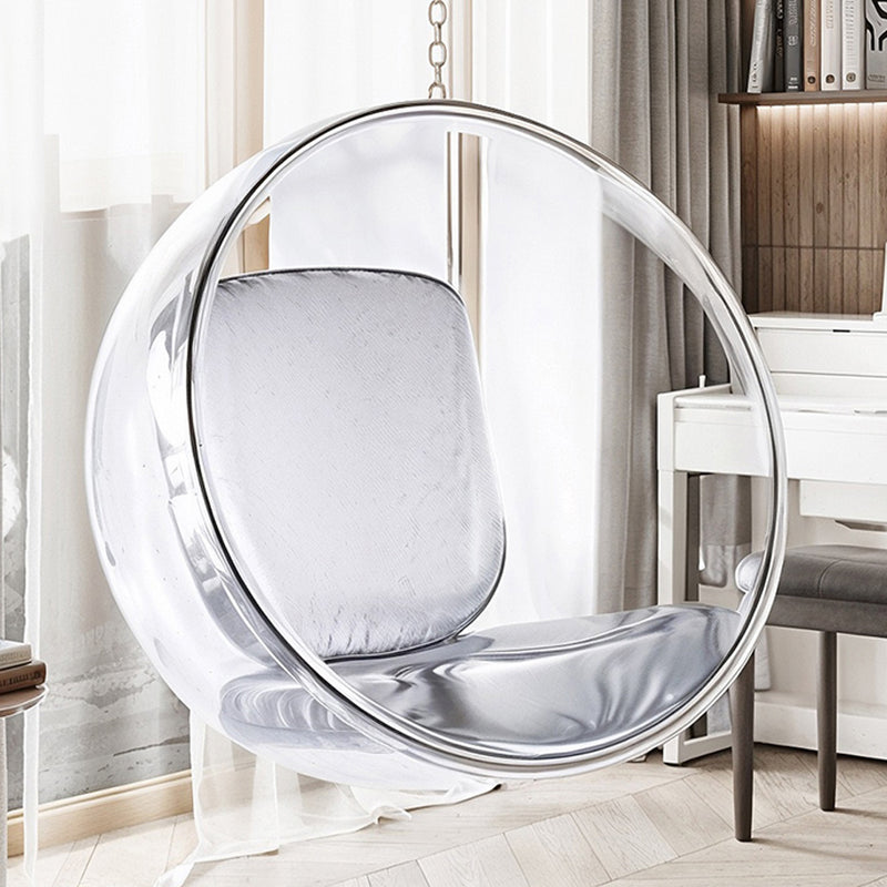 Designer hanging armchair - Faux leather upholstery - Popi - gallery 11
