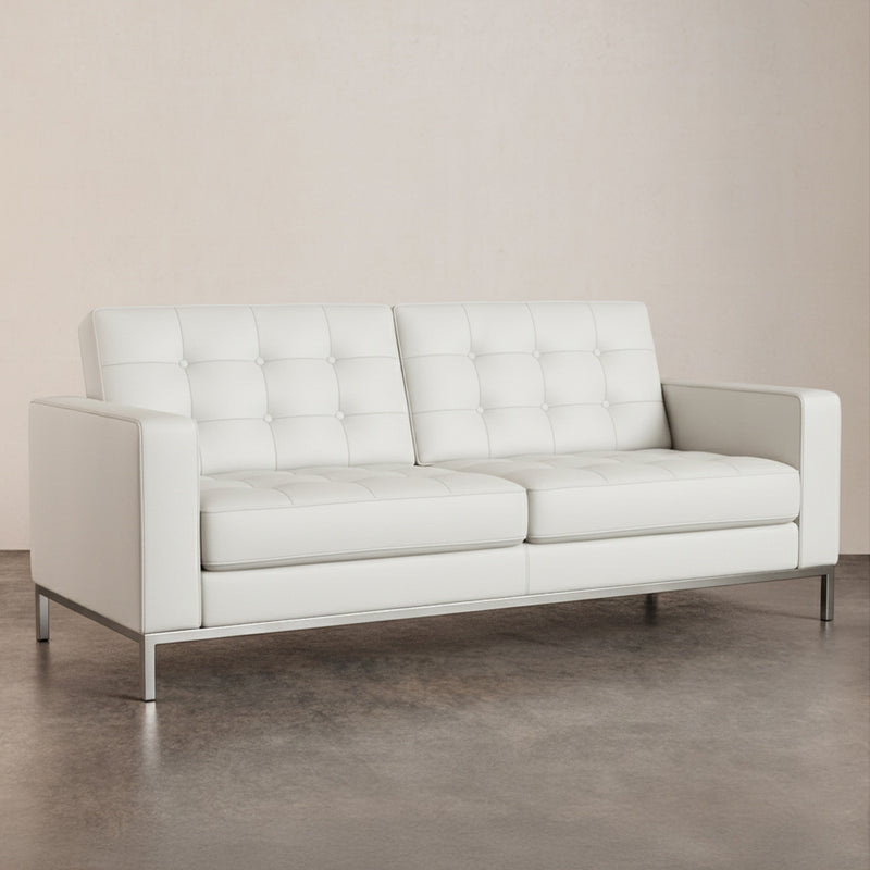 Leather Upholstered Sofa - 2 Seater - Konel - gallery 10