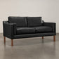 Divano di design Chaggai in stile scandinavo (2 posti) - Ecopelle