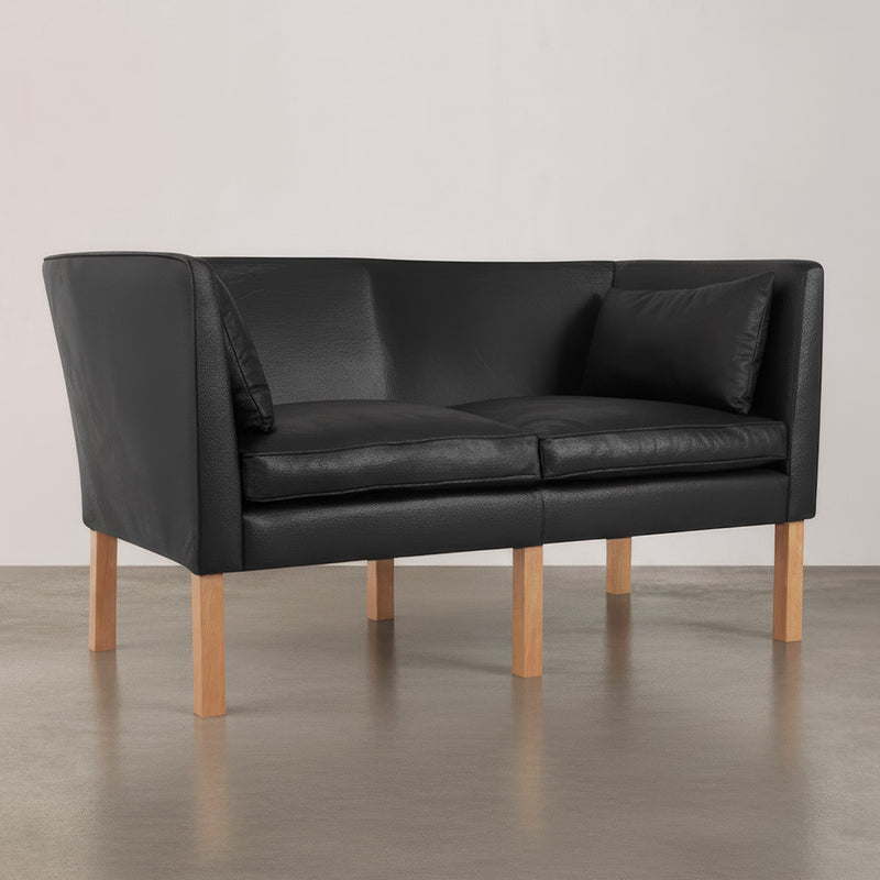 Benjamin-designersofa (2 siddepladser) - Kunstlæder