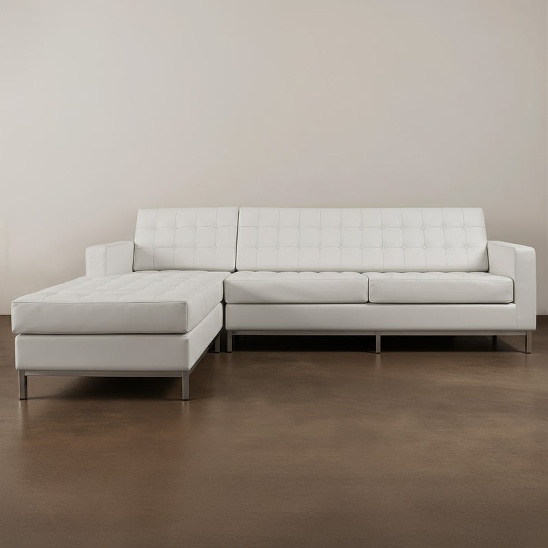 Chaise longue di design - Rivestita in similpelle - 3/4 posti - Nova