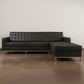 Designerschaiselong - Betrukket med læder - 3/4 siddepladser - Sama